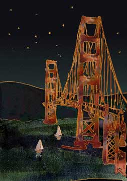 Golden Gate Bridge Art